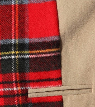 Shop Vetements Wool-lined Cotton Trench Coat In Beige