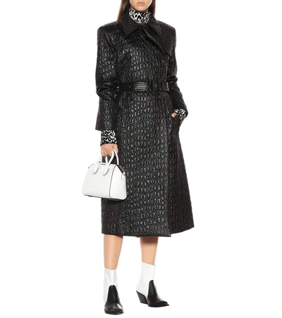 Shop Givenchy Quilted Trench Coat In Black