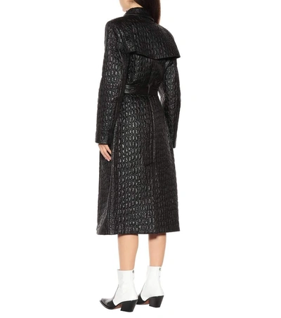 Shop Givenchy Quilted Trench Coat In Black