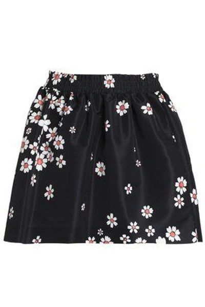 Shop Red Valentino Woman Faille Mini Skirt Black
