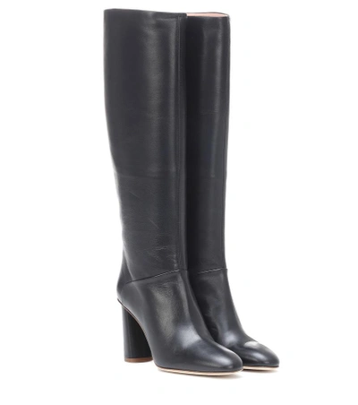 Shop Acne Studios Knee-high Leather Boots In Black