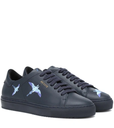 Shop Axel Arigato Clean 90 Bird Leather Sneakers In Blue