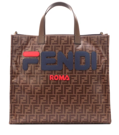 Shop Fendi Logo Appliqué Shopper In Female