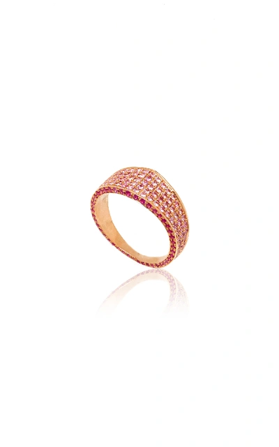 Shop Ralph Masri Sapphire Band Ring In Pink