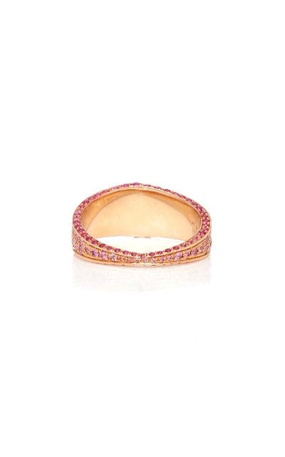 Shop Ralph Masri Sapphire Band Ring In Pink