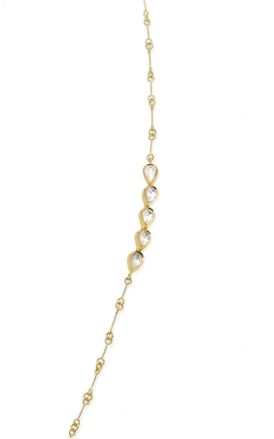 Shop Amrapali Station 18k Gold And Diamond Teardrop Necklace