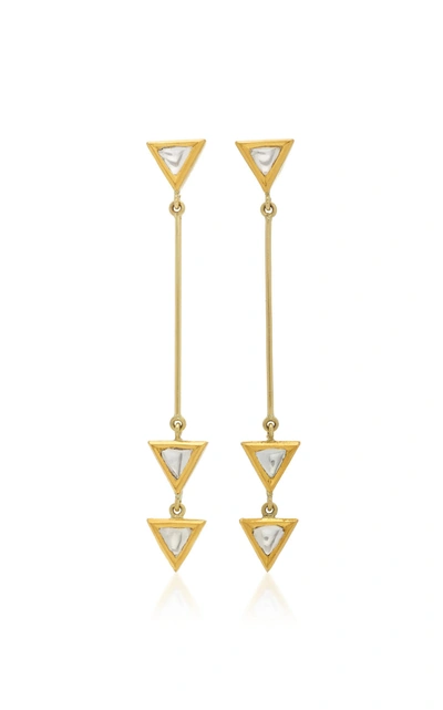 Shop Amrapali Kundan 18k Gold And Diamond Drop Earrings