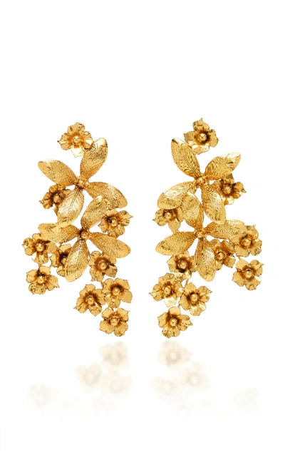 Shop Jennifer Behr Ophelia Earrings In Gold