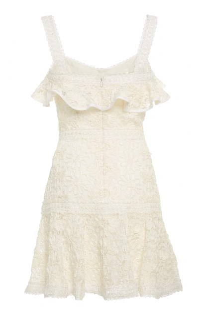 Shop Alexis Linzi Lace Mini Dress In White