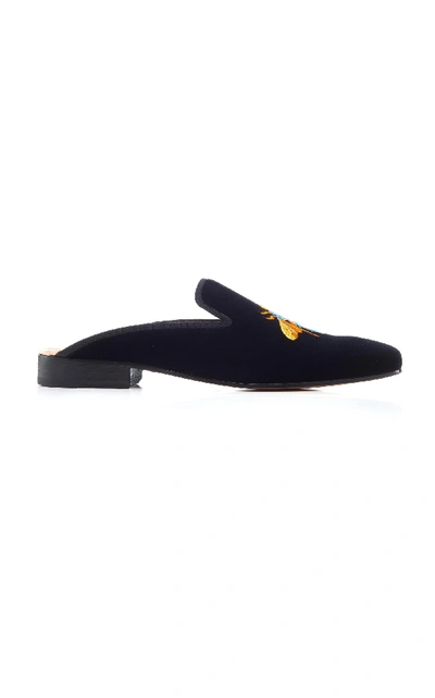 Shop Stubbs & Wootton Abeille Ava Mule In Black