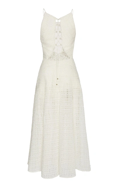 Shop Acler Eden Sleeveless Maxi Dress In Ivory
