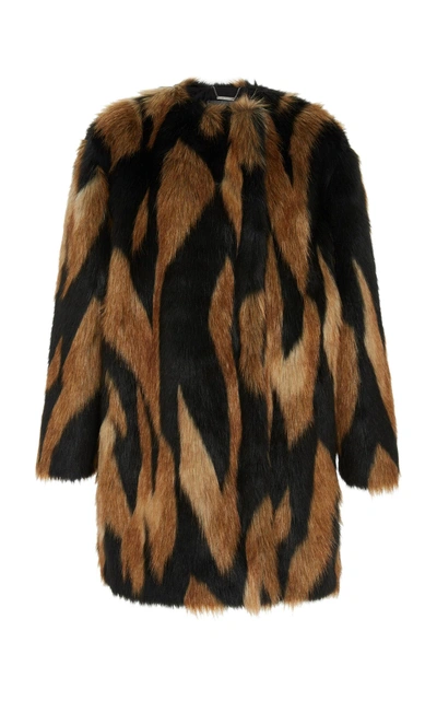 Shop Givenchy Animal-print Faux Fur Coat