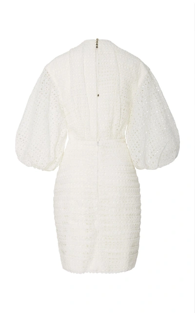 Shop Acler Daniels Mini Dress In Ivory