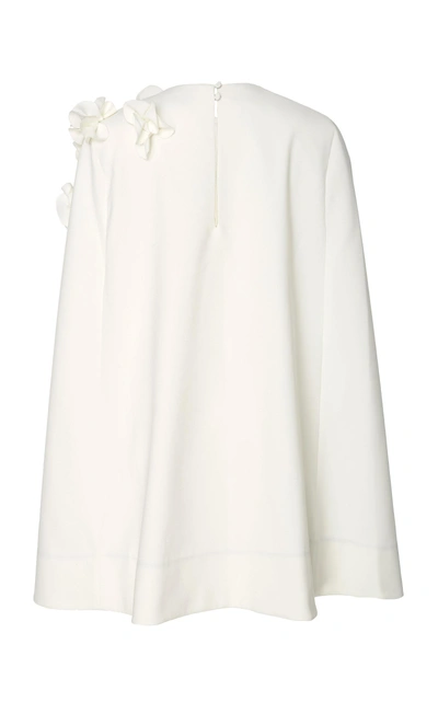 Shop Acler Yorks Cape Mini Dress In Ivory
