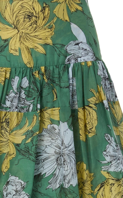 Shop Alexis Delora Sashe Skirt In Green