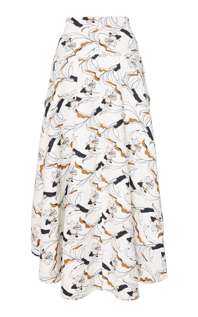 Shop Acler Wilsdon High-low Skirt In White
