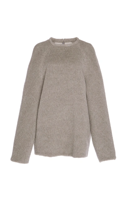 Shop Martin Grant Alpaca And Wool-blend Sweater In Grey