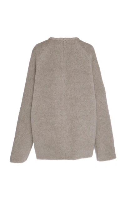 Shop Martin Grant Alpaca And Wool-blend Sweater In Grey