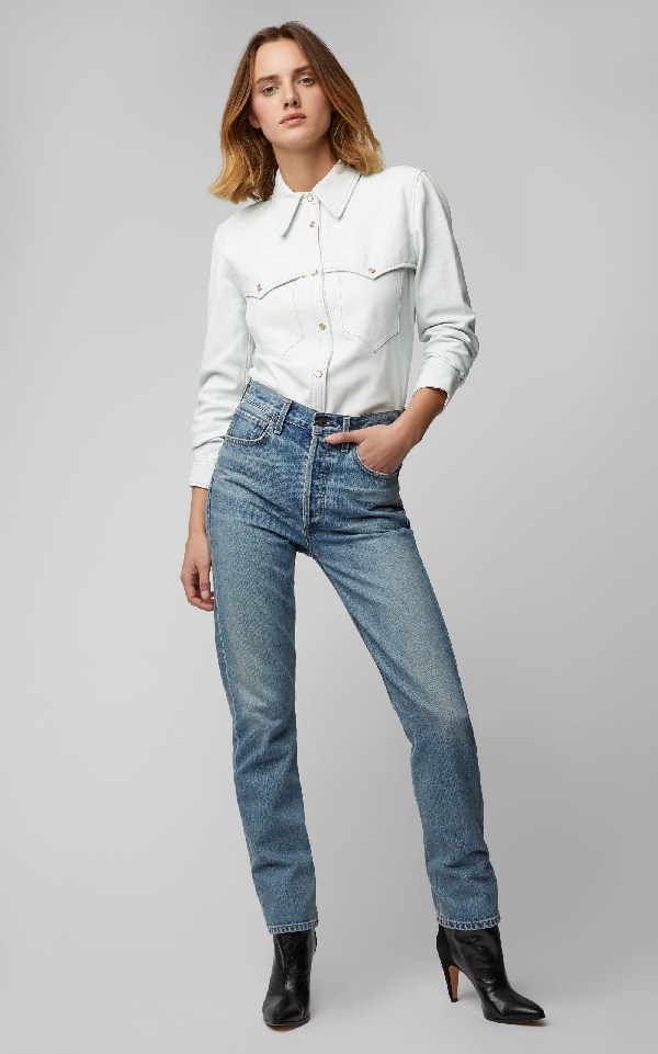 Citizens Of Humanity Blue Charlotte High Rise Straight Jeans In Wynwood Modesens