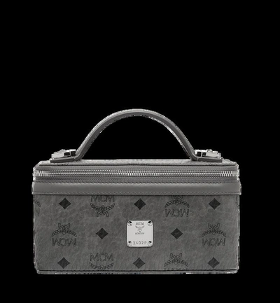 Shop Mcm Rockstar Vanity Case In Visetos Original In Ep