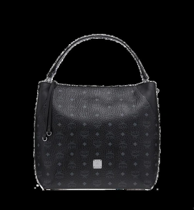 Shop Mcm Klara Hobo In Visetos In Black