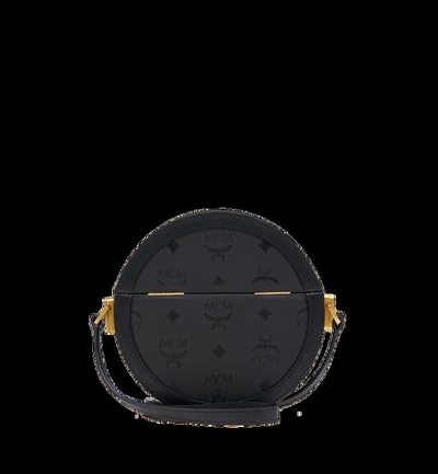 Shop Mcm Berlin Tambourine Crossbody In Odeon In Black