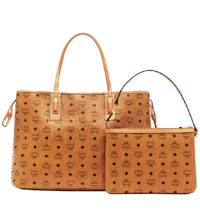 Shop Mcm Reversible Liz Shopper In Visetos In Co