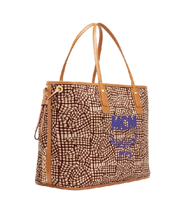 Shop Mcm Reversible Liz Shopper In Visetos In Co