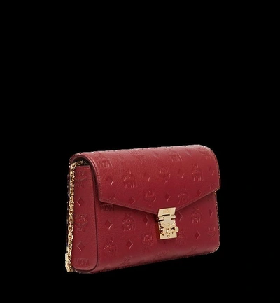 Shop Mcm Millie Flap Crossbody In Monogram Leather In Ry