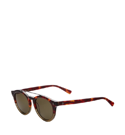 Shop Mcm Round Aviator Sunglasses In Havana