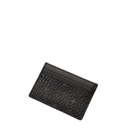 Shop Mcm Card Case In Visetos Original In Black | Black