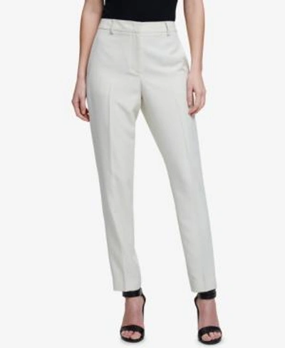 Shop Dkny Fixed-waist Skinny Ankle Pants, Created For Macy's In Cloud