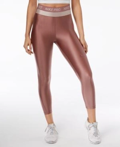 Nike Pro Hypercool Cropped Leggings In Smokey Mauve | ModeSens