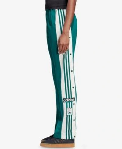 Shop Adidas Originals Adibreak Track Pants In Noble Green