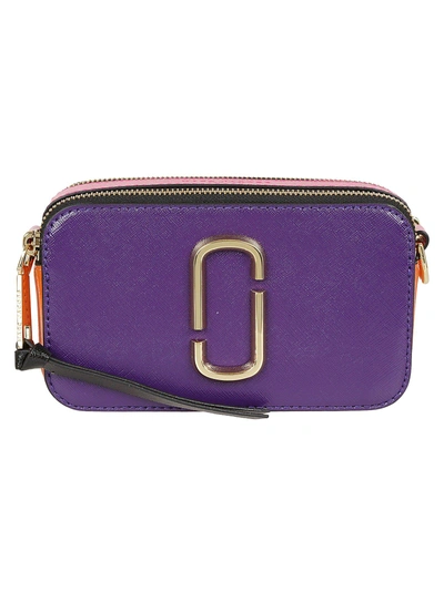Shop Marc Jacobs Snapshot Small Shoulder Bag In Viola