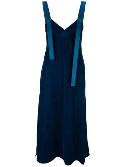 Shop Off-white Dress In Blue