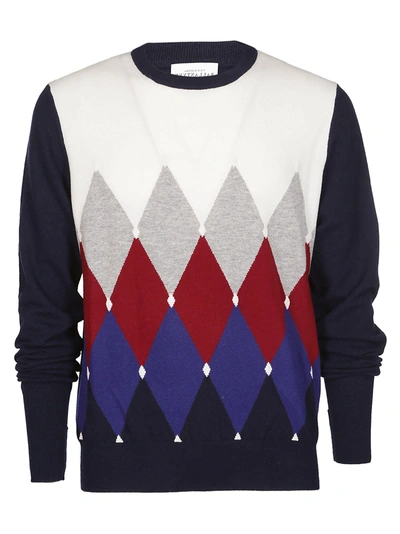 Shop Ballantyne Color Contrast Sweater In Multicolor