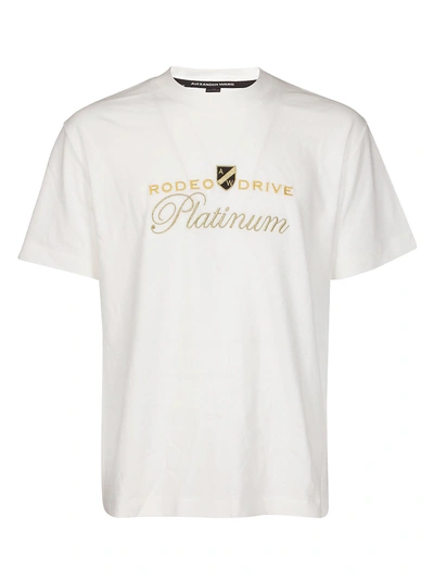 Shop Alexander Wang Rodeo Drive Embroidered T-shirt In White