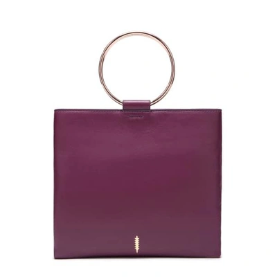 Shop Thacker New York Le Pouch In Plumberry Suede