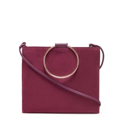 Shop Thacker New York Le Pouch In Plumberry Suede