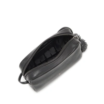 Shop Thacker New York Pompom Bag In Black & Gunmetal