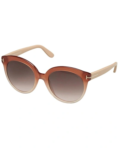 Shop Tom Ford Monica 54mm Sunglasses In Nocolor