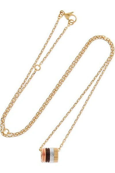 Shop Boucheron Quatre Classique 18-karat Gold Diamond Necklace