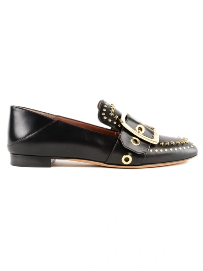 Shop Bally Micro Studs Janelle Loafers In Black