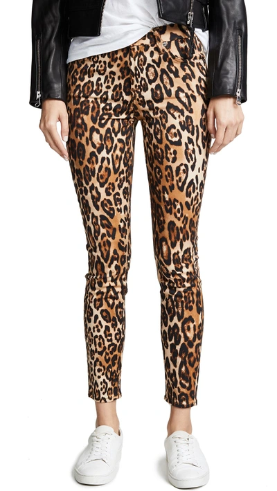 Shop 7 For All Mankind The Ankle Skinny Jeans In Chestnut Cheetah