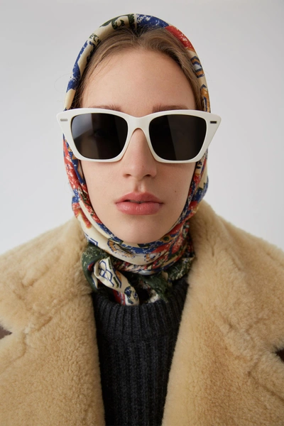 羊皮夹克 棕色/白色