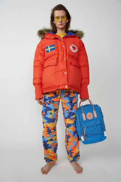 Acne Studios X Fjällräven Reversible Down Jacket In Orange | ModeSens