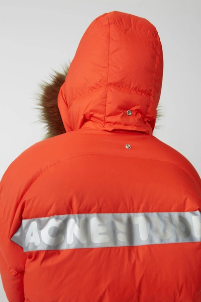 Shop Acne Studios Expedition W A/f Deep Orange In Reversible Down Jacket