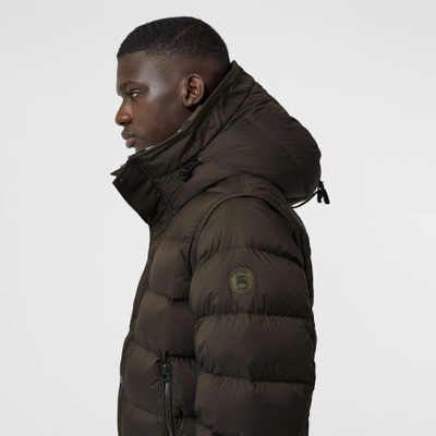 Burberry Detachable-sleeve Down-filled Hooded Puffer Jacket In Olive |  ModeSens