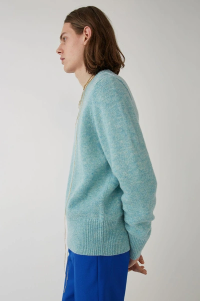 Shop Acne Studios Classic Sweater Pale Blue Melange